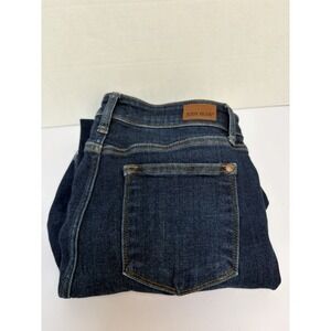 Judy Blue Wide Leg High Rise Crop Dark Wash Raw Hem Jeans JB 82517 Size 9/29